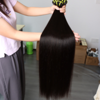 Extensions de cheveux humains vierges bruts non traités, exportations en gros, mèches noires naturelles, cheveux indiens ondulés, cheveux humains vierges lisses comme des baguettes
