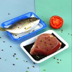 ถาดบรรจุภัณฑ์เนื้อสัตว์ แผ่นซับน้ำเนื้อวัวขายดี 7 วัน ปลอดภัยสำหรับอาหารและเป็นมิตรกับสิ่งแวดล้อม ขนาด 130x90 มม. หรือสั่งทำสีขาว ดำ 3000 ชิ้น/ลัง - Product Image 4