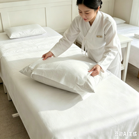 Taie d'oreiller jetable coréenne non tissée, protège contre les infections bactériennes, idéale pour les voyages et les hôtels, blanche