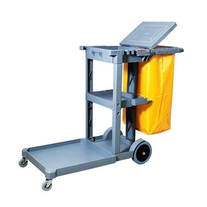 Carrello di pulizia multifunzione per <span class=keywords><strong>pulizie</strong></span> in camera d'albergo carrello di plastica per pulizia ottimale dell'<span class=keywords><strong>hotel</strong></span> - Product Image 5