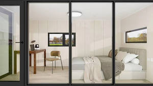 Vente chaude Maisons préfabriquées de luxe personnalisées de style Apple, maisons en verre, maisons modernes mobiles de luxe - Product Image 6