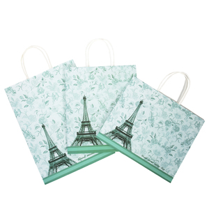 ถุงกระดาษพิมพ์ลายหอไอเฟล ราคาประหยัด ทนทาน ผลิตตามสั่ง มีหลายขนาด - Product Image 1