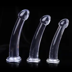 Hoge Elasticiteit Volwassen Producten Tpe Dildo Maken Materiaal Realistische Kunstmatige Penis Dildo Voor Vrouwen Helder Kristal Seksspeeltjes