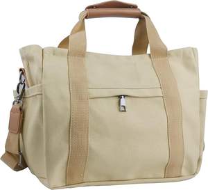 Sac fourre-tout en toile de coton pour femme d'affaires, grande capacité, avec poches, échantillon gratuit - Product Image 6