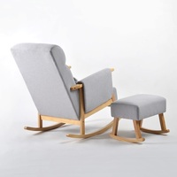 Fauteuil à bascule en bois écologique de style moderne, fauteuil paresseux fluide pour enfants, marque TEFFUL, pour salon, bureau à domicile