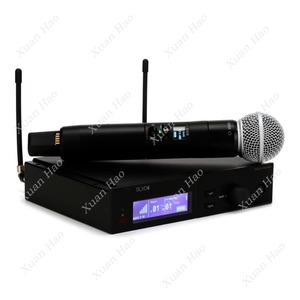SLXD4 SLX24 Beta58a KSM8 מערכת מיקרופון UHF אלחוטית מקצועית לכנסיית קריוקי לבצע מיקרופון כנסייה - Product Image 4
