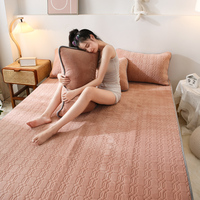 Mignon femmes hiver chaud Latex surmatelas 3 pièces ensemble d'hiver