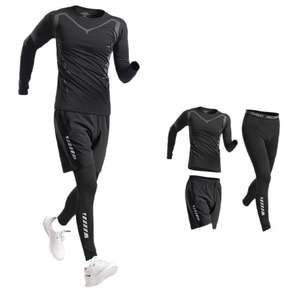 Fitnesskleidung Herren Sommer Sportanzug Eisseide Schnelltrocknend Radfahren Langarm-T-Shirt Basketball-Ausrüstung R - Product Image 5