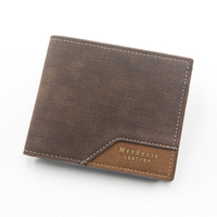 Dompet Pria Vintage Bermotif Cetak Perunggu, Pendek, Berlapis Embun, Banyak Slot Kartu, Kapasitas Besar, Lipat Dua