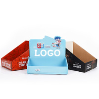 Boîtes de présentation PDQ pliables en carton vierges personnalisables pour magasin, avec plateau de rangement, pour comptoir de vente au détail et cadeaux