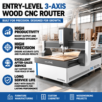 Machine de fraisage CNC 3 axes robuste et économique pour le bois, modèle 1325 Gantry Sculpture, table 1212 (4x8, 5x10) pour le travail du bois MDF