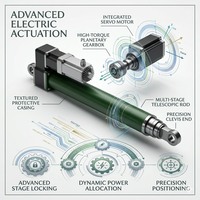 Cylindre linéaire électrique de précision de petite taille pour instruments de laboratoire