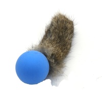 Balle en fourrure avec sons intérieurs, jouets mignons pour chats, jeu interactif, prix de gros