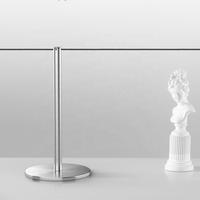 Équipement de barrière de séparation pour galeries d'exposition, mini-musées, poteaux et cordes avec cordon élastique