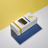 Emballage de flacon de 3 ml avec fenêtre découpée et plateau de support en plastique, commande minimum 1 pièce, boîte individuelle en papier pour flacon de 3 ml et étiquettes
