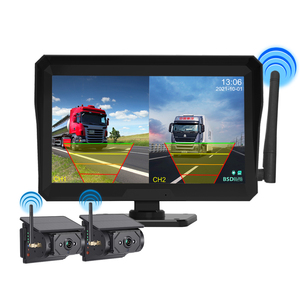 Kit de cámara de respaldo inalámbrico <span class=keywords><strong>Monitor</strong></span> de 7 pulgadas Sistema de visión trasera <span class=keywords><strong>Monitor</strong></span> de coche con cámara solar 2CH para camiones MotorHome Cavaran - Product Image 1