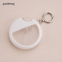 Flacon pulvérisateur minimaliste 30 ml format carte, rechargeable, pour voyage, emballage cosmétique hydratant fin (sérum), sérigraphie, parfum