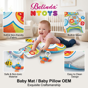 <span class=keywords><strong>Juguetes</strong></span> Educativos para Bebés Belinda, Almohada para Dormir, Tapete de Juego con Mordedor y Sonajero, <span class=keywords><strong>Juguetes</strong></span> <span class=keywords><strong>Montessori</strong></span> para la Comodidad de los Niños - Product Image 3