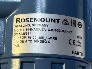 Nouveau transmetteur de température Rosemounts 644, jauge d'origine 4-20 mA, acier inoxydable, intelligent, haute qualité, multifonction - Product Image 6