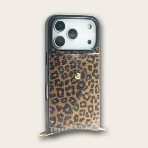 Custodia per cellulare di lusso con stampa leopardata in pelle goffrata, antiurto in TPU, magnetica, con tracolla, per 18 Pro - Product Image 3