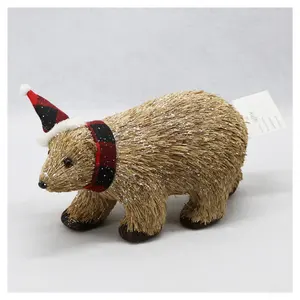 Polar bear artificial animal image for christmas decoration