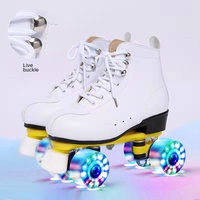 Sports de plein air double rangée les chaussures de patinage enfants quatre patins adultes patins à roulettes chaussures
