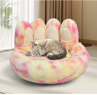 2026 Neues Hundebett Plüsch-Stoff Bärenpfoten-Katzennest-Design Kaninchenfell Warm im Winter