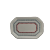Feuille Conception Mélamine Pas Cher En Plastique Mélamine Assiette De Service Passe Au Lave-Vaisselle Grain De Bois Assiette De Mélamine Rectangle