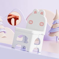 Chaise pliante en plastique portable pour enfants, motif dinosaure et lapin, de haute qualité, fabriquée en Chine, idéale pour les salles de classe de maternelle