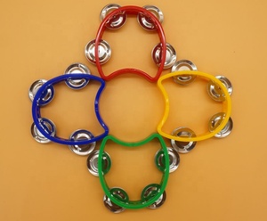 TW-4 pas cher de Percussion En Plastique 4 Cymbalettes 8 pouces Tambourin sans tête tambour Pour Les Enfants - Product Image 4