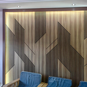 Akupanel décoratif akustikpaneele holz latte de feutre de bois prix mdf insonorisation panneaux sonores panneau mural acoustique acoustique - Product Image 5