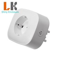 Boîtier en plastique ABS 80*66.5*70mm pour prise intelligente WiFi européenne 16A avec accessoires, coque de prise standard allemande pour maison intelligente