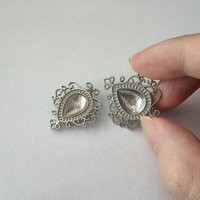 Support pour pierres précieuses en acier inoxydable 304, pouvant accueillir des accessoires de bijouterie de 10 * 14 mm et un châssis pour pierres précieuses, de haute qualité