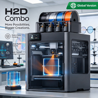 Nouvelle imprimante 3D H2D Combo avec prise EU/UK, débloquée internationalement, connexion WiFi libre, CoreXY fermé, FDM de bureau
