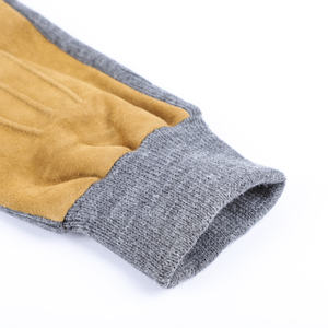 En iyi fiyat sıcak satış ithal endonezya keçi süet kış örme eldiven erkekler için rahat günlük yaşam sıcak deri eldiven - Product Image 4