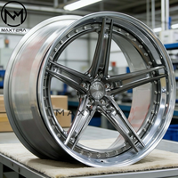 Jantes en alliage Maxtera forgées sur mesure S17-03, style 3 pièces, pour voitures particulières Porsche 911, BMW M3 M4 X5, Camaro, Corvette, Mustang
