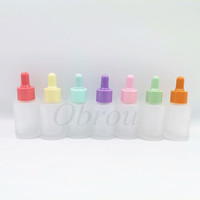Flacon compte-gouttes en verre noir flacon 5ml à 100ml huile essentielle emballage vide