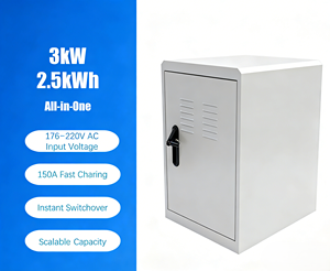 3kW 2.5KWh LiFePO4 Battery IP54 <b>Rack</b>-Mounted Integrated Energy Storage Cabinet Hybrid Grid Solar System for Home/Office - Product Image 3