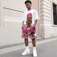 Ensemble T-shirt et short personnalisé pour homme, imprimé graphique 3D, 100% coton, séchage rapide, short de basketball camouflage, logo personnalisé, streetwear