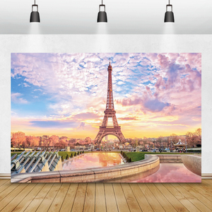 Célèbre monument <span class=keywords><strong>Paris</strong></span> tour Eiffel fleurs bébé anniversaire photographie décors <span class=keywords><strong>Photo</strong></span> arrière-plans Photocall <span class=keywords><strong>Photo</strong></span> Studio - Product Image 2