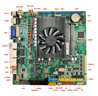 6COM 8USB Celeron/Core I3 I5 7200U 2 * DDR4 Dual Lan Mini industri ITX Motherboard mendukung Mini Pcie