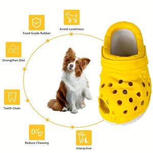Jouet pour chien en caoutchouc naturel durable, résistant aux morsures, distributeur de nourriture interactif, pour le nettoyage des dents des chiots, vente chaude - Product Image 4