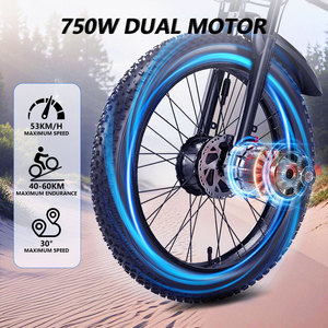 AMYET chino 24 pulgadas barato ciudad titanio carretera 1000W 52V 40 Mph aluminio entrega gratuita de bicicletas eléctricas de neumáticos grandes - Product Image 3