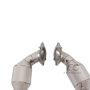 Collecteur d'échappement haute performance OEM pour Chevrolet <span class=keywords><strong>Corvette</strong></span> C7 6.2L 2014-2019, en acier inoxydable, avec tuyau de descente et bouclier thermique - Product Image 4