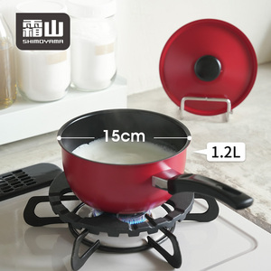 Bộ nồi chảo chống dính phủ đỏ SHIMOYAMA, dụng cụ nhà bếp, đồ nấu ăn - Product Image 3