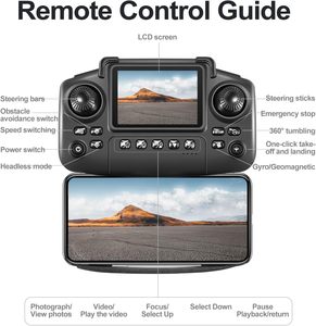 Mini Dron plegable Dwi Dowellin E88 para principiantes 360 ° Flips Waypoint Fly Control remoto Tarjeta SD Plástico-Pantalla incluida - Product Image 6