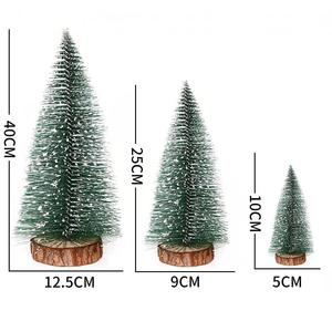 LINGKAI Factory Wholesale High Quality PVC Artificial Mini Desktop Pine Needle Christmas <b>Tree</b> for Xmas Party Decoration - Product Image 2
