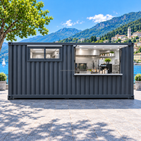 Restaurant mobile en conteneur préfabriqué Etodevice de 20 pieds, café modulaire, boutique de restauration rapide, construction de conteneur personnalisée avec équipement de cuisine