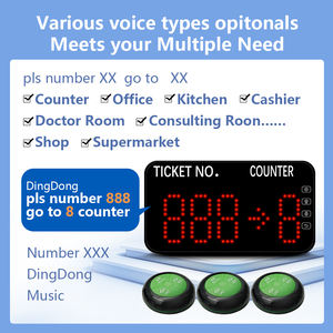 Équipement de gestion <span class=keywords><strong>des</strong></span> numéros d'attente Appel de file d'attente sans fil Prendre un ticket Système de numéro de file d'attente pour l'hôpital Banque d'attente - Product Image 6