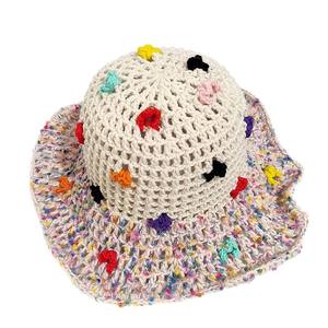 Chapeau de pêcheur en fourrure pour femme, nouveau modè<span class=keywords><strong>le</strong></span> été 2025, visage apparent, petite couleur, vacances à la plage, grand bord, pare-soleil - Product Image 5